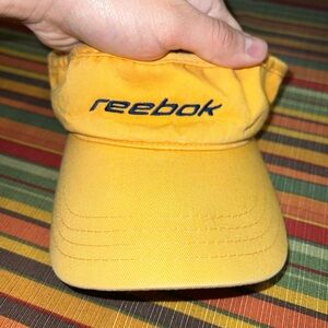 Vintage Reebok Golden Yellow Visor with Navy Logo